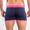 Bamboo Boxers - Navy With Pink Band